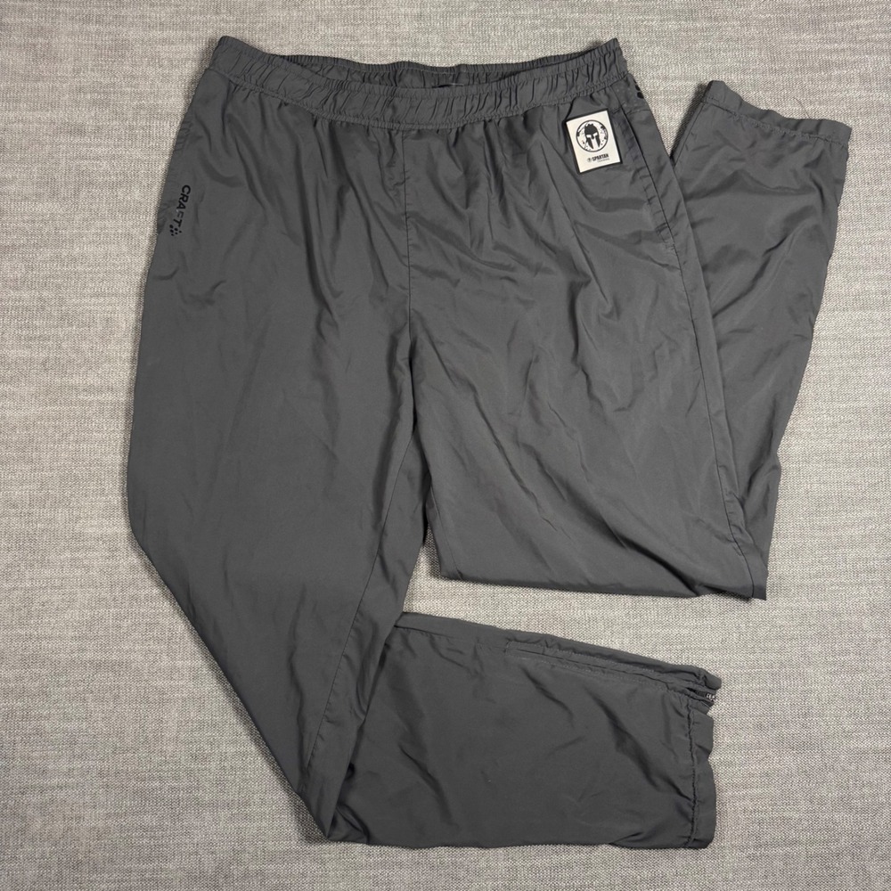 Craft x Spartan‎ Training Jogger Pant Gray Zip Ankle Lightweight Men's XL